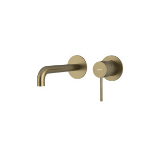 SAPHO - ULTRAMIX podomítková dvouprvková umyvadlová baterie, hubice 20cm, zlato mat UT018G