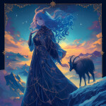 Nástěnný kalendář poznámkový 2027 Notique Anime Zodiac, 30 x 30 cm
