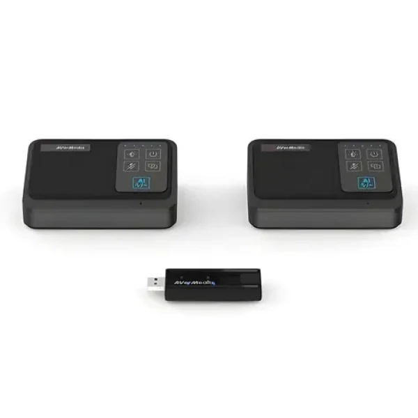 AVerMedia AW111 černá / Mikrofon / sada 2 ks / streaming a nahrávání (61AW111000AB)