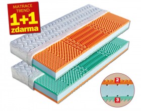 Matrace Malaga 1+1 Rozměr: 80 x 200 cm, Potah: Aloe Vera