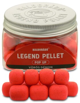 Haldorádó Pelety Legend Pellet Pop-Up 12+16mm 50g - Červený démon,Haldorádó Pelety Legend Pellet Pop-Up 12+16mm 50g - Červený démon