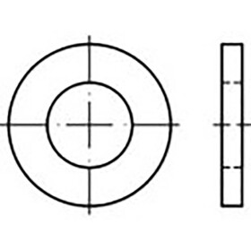 Podložka 22 mm 34 mm ocel 200 ks TOOLCRAFT TO-6865716
