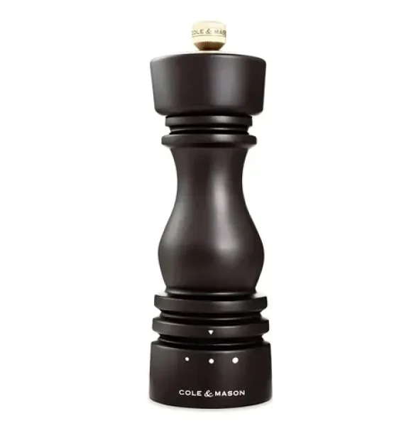 ColeMason London Dark Chocolate / Mlýnek na sůl / výška 18 cm / Grind Select (H233120)