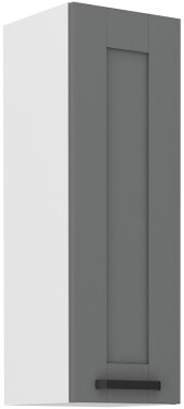 Horní skříňka Luna 30 G-90 1F Barva korpusu: Bílá, Barva dvířek: Dust Grey