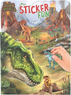 Dino world Dino world, 3501224, Sticker fun, kreativní sešit se samolepkami, dinosauři