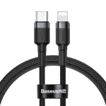 Baseus CATLKLF-G1 Kabel USB-C (M) - Lightning (M) 1 m černo-šedá / 18W (CATLKLF-G1)