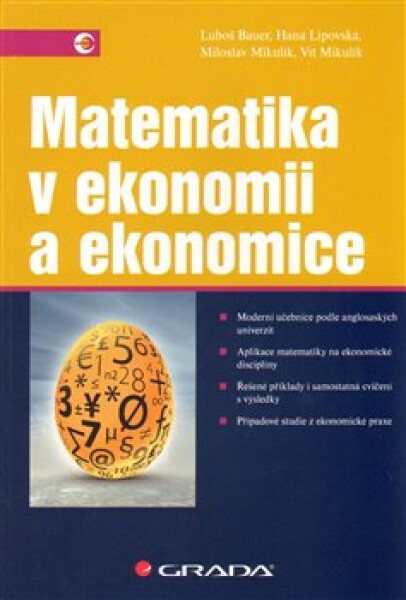 Matematika ekonomii ekonomice Luboš Bauer,