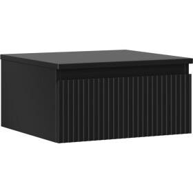 MEXEN/S - Rivel koupelnová skříňka pod umyvadlo 50 cm s deskou, 1 šuplík, reliéf , černá mat 91A20-05023-1-BFC71