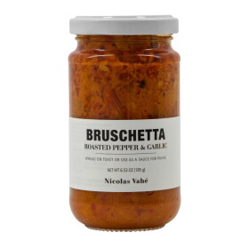 Nicolas Vahé Bruschetta s pečenými paprikami a česnekem 185 g, červená barva, sklo