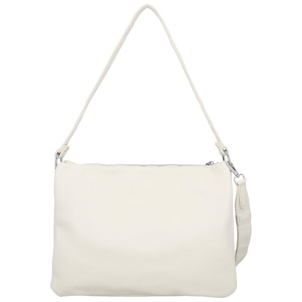 Stylová dámská koženková crossbody kabelka Cindra, béžová