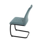 Jídelní židle, zelená, hladká látka, DCL-438 GRN2