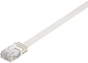 MicroConnect CAT6 U/UTP FLAT 0.25m bílá / PVC (V-UTP60025W-FLAT)