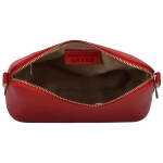Módní dámská kožená crossbody kabelka Jurina, červená