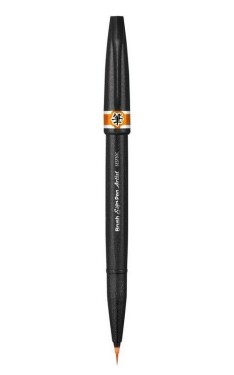 Popisovač Pentel Artist Brush - oranžový