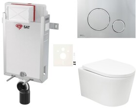 Závěsný WC set k zazdění SAT BREVIS SIKOSZBRTOR71 SIKOSZBRTOR71