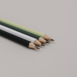 Eulenschnitt Sada tužek Heart Green – set 4 ks, zelená barva, dřevo