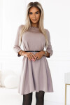 Dámské šaty 579-1 - NUMOCO béžová L/XL