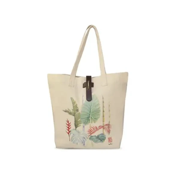 Iris Barcelona Moderní dámská termotaška Natural Bali 15 L krémová (9808-T)