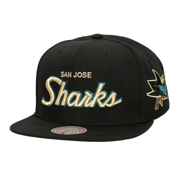 Mitchell & Ness Pánská kšiltovka San Jose Sharks NHL Cream Script Snapback