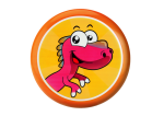 Mamido Létající disk Frisbee dinosaurus oranžový