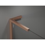MEXEN/S - Velar L sprchový kout, posuvné dveře 120 x 110, transparent, měď kartáčovaná 871-120-110-03-65