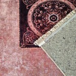 DumDekorace Vintage vínový koberec s jemným vzorem Šířka: 120 cm | Délka: 180 cm