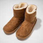 Wrangler Elsa Platform MID women's snow boots insulated winter boots with fur black (20243077.37B) dámské 37