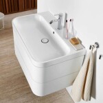 DURAVIT - Happy D.2 Plus Skříňka s umyvadlem 48x78x49 cm, 2 zásuvky, bílá vysoký lesk HP4637O2222