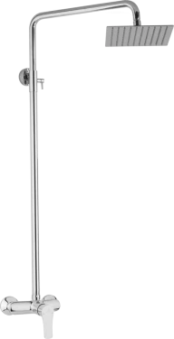 JB Sanitary Sprchová sestava s baterií DOKA s horním vývodem, 20 x 20 cm SK 61 000 00 1