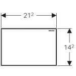 GEBERIT - Omega70 Krycí deska Omega 115.082.SI.1