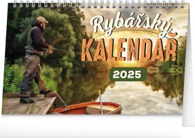 Kalendář 2025 stolní: Rybářský, 23,1 × 14,5 cm
