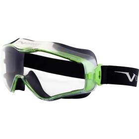 Univet 6X3 6X3-00-00 uzavřené ochranné brýle vč. ochrany proti zamlžení, vč. ochrany před UV zářením černá, zelená