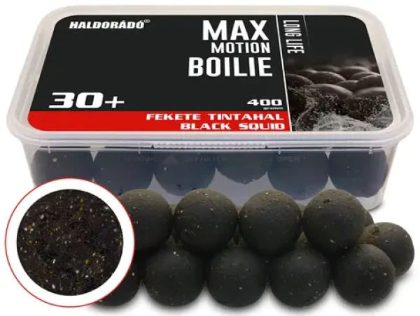Haldorádó Boilies Max Motion Long Life 400g 30mm Černá chobotnice (HD28663)