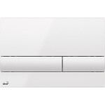 ALCA Sádromodul - předstěnový instalační systém s bílým tlačítkem M1710 + WC REA CARLO MINI RIMLESS ČIERNY MAT + SEDADLO AM101/1120 M1710 MM1