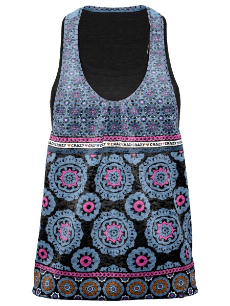 CRAZY Top Amarillys Woman, Shibori velikost: XS