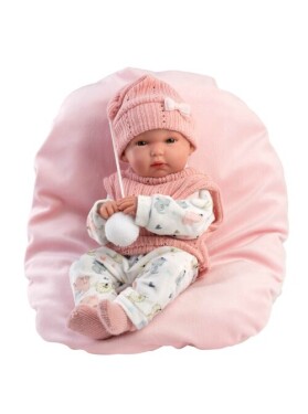 Llorens 63504 NEW BORN HOLČIČKA - realistická panenka miminko s celovinylovým tělem - 35 cm