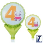 Balónek číslo 4 zvířátko 10 cm x 15 cm Balónek číslo 4 zvířátko 10 cm x 15 cm