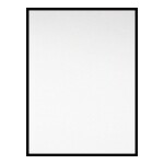 Mereo Zrcadlo hranaté, 60x80 cm, černý rám, instalace pouze na výšku CN181V