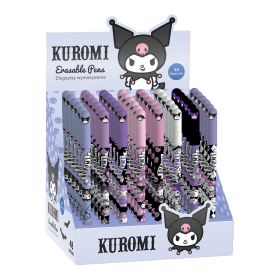 Colorino gumovatelné pero,Kuromi, 48 ks, s víčkem, modrá náplň, displej - 48ks