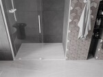 MEXEN/S - Velar posuvné sprchové dveře 140, transparent, bílá 871-140-000-01-20