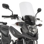 D1111St čiré plexi Honda NC 700X (12-13), NC 750X (14-15), vxš495x410 mm, o 165 mm vyšší než orig.