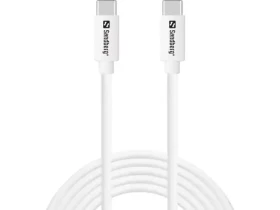 Sandberg SAVER USB-C Cable 2M 65W bílá / nabíjecí kabel USB-C na USB-C