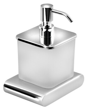 SAPHO - FLORI dávkovač mýdla, 300ml, mléčné sklo, chrom RF019
