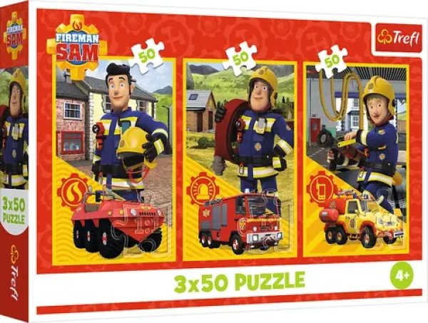 TREFL Puzzle Požárník Sam: Tým z požární stanice