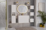 COMAD - Skříňka pod umyvadlo 80cm 2 dvířka NOVA WHITE 5907611661703