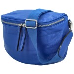 Stylová dámská koženková kabelko-ledvinka Ergitta new, modrá