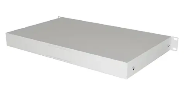 Lanberg 19" 1U šedá / Zásuvka do racku / hloubka 270 mm / nosnost 30 kg (AK-2002-S)
