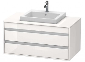 DURAVIT - Ketho Umyvadlová skříňka 50x100x55 cm, 2 zásuvka, lesklá bílá KT675502222