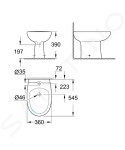 GROHE - Bau Ceramic Stojící bidet s přepadem, alpská bílá 39432000