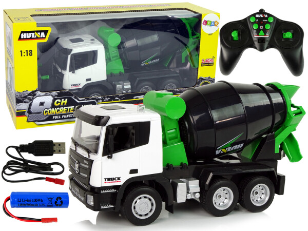 Mamido Míchačka na beton na dálkové ovládání Builders pear R/C 1:18 černá